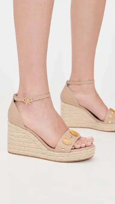 Gianvito Rossi Calf Wedges Sand | Thumbnail 5 Gianvito Rossi Calf Wedges Sand | Thumbnail 5