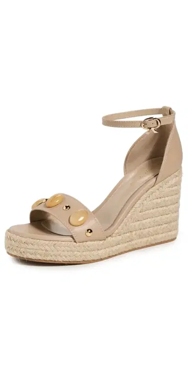 Gianvito Rossi Calf Wedges Sand | Thumbnail 1 Gianvito Rossi Calf Wedges Sand | Thumbnail 1