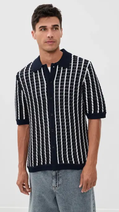 rag & bone Dalton Short Sleeve Crochet Shirt | Thumbnail 2 rag & bone Dalton Short Sleeve Crochet Shirt | Thumbnail 2