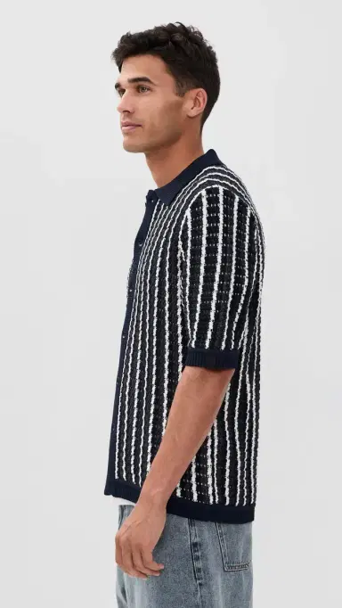 rag & bone Dalton Short Sleeve Crochet Shirt | Thumbnail 4 rag & bone Dalton Short Sleeve Crochet Shirt | Thumbnail 4