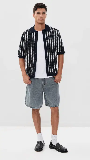 rag & bone Dalton Short Sleeve Crochet Shirt | Thumbnail 5 rag & bone Dalton Short Sleeve Crochet Shirt | Thumbnail 5