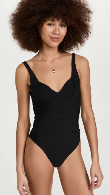 solido Underwire Ruched One Piece Midnight | Thumbnail 2