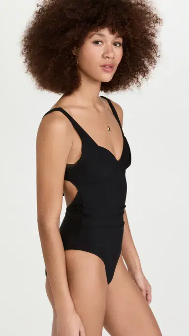 solido Underwire Ruched One Piece Midnight | Thumbnail 4