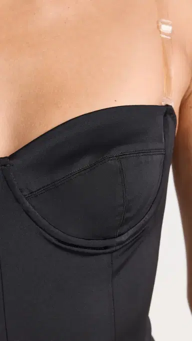 Norma Kamali Corset Mio One Piece Black | Thumbnail 6