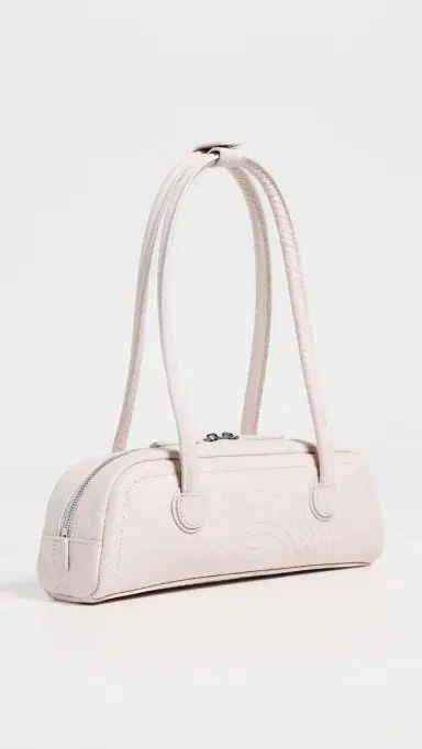 MARGESHERWOOD Soft Boston East West Mini Bag Pale Pink Python Cracked One Size | Thumbnail 4 MARGESHERWOOD Soft Boston East West Mini Bag Pale Pink Python Cracked One Size | Thumbnail 4