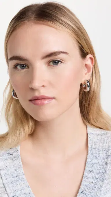 By Adina Eden Bubble Hoop Earrings | Thumbnail 3