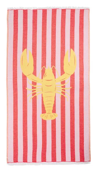 Hat Attack Novelty Turkish Towel Yellow/Coral One Size | Thumbnail 5