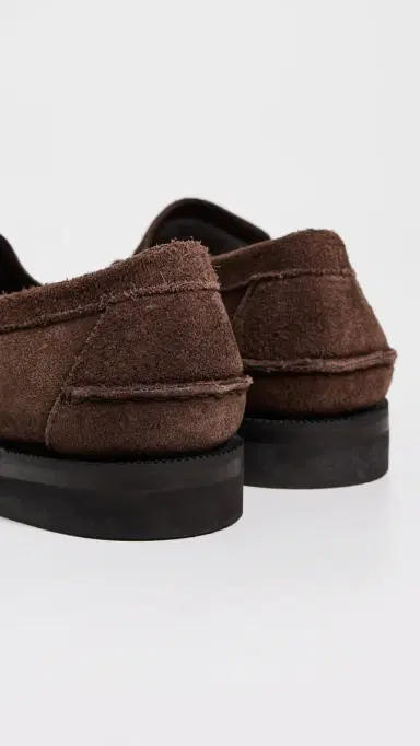 Sebago Classic Dan Flesh Out Suede Loafers Dark Brown 9 | Thumbnail 3