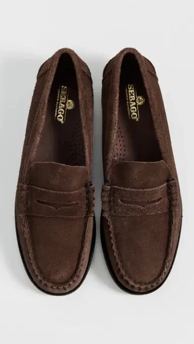 Sebago Classic Dan Flesh Out Suede Loafers Dark Brown 9 | Thumbnail 4