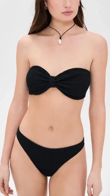Hunza G Regular Bikini Bottoms Black One Size | Thumbnail 4