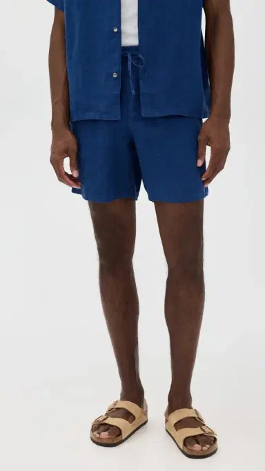 BATHER inen eisure Shorts 6" Navy | Thumbnail 2 BATHER inen eisure Shorts 6" Navy | Thumbnail 2