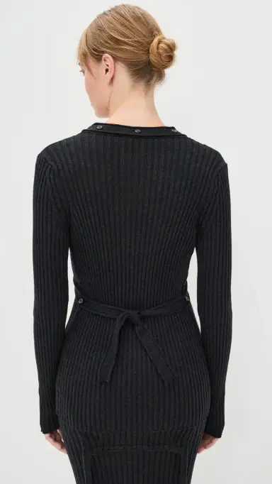 Aisling Camps Convertible Cardigan Charcoal elange | Thumbnail 3 Aisling Camps Convertible Cardigan Charcoal elange | Thumbnail 3