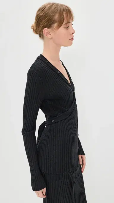 Aisling Camps Convertible Cardigan Charcoal elange | Thumbnail 4 Aisling Camps Convertible Cardigan Charcoal elange | Thumbnail 4