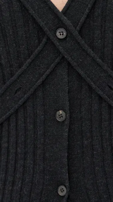 Aisling Camps Convertible Cardigan Charcoal elange | Thumbnail 6 Aisling Camps Convertible Cardigan Charcoal elange | Thumbnail 6