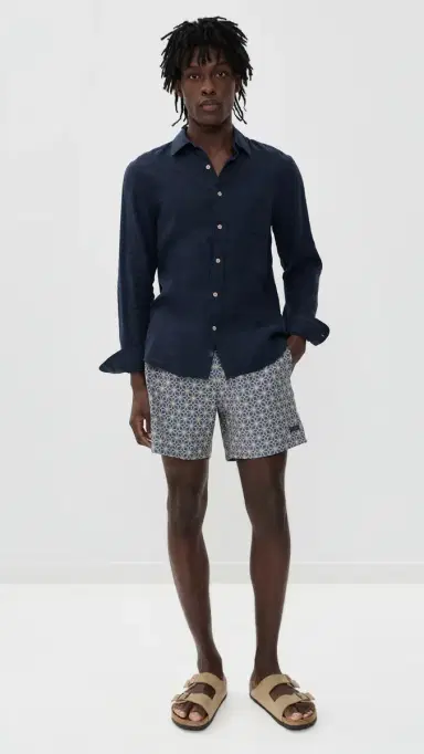 Faherty All Day Swim Trunks 6 Golden Lotus Tile | Thumbnail 5 Faherty All Day Swim Trunks 6 Golden Lotus Tile | Thumbnail 5