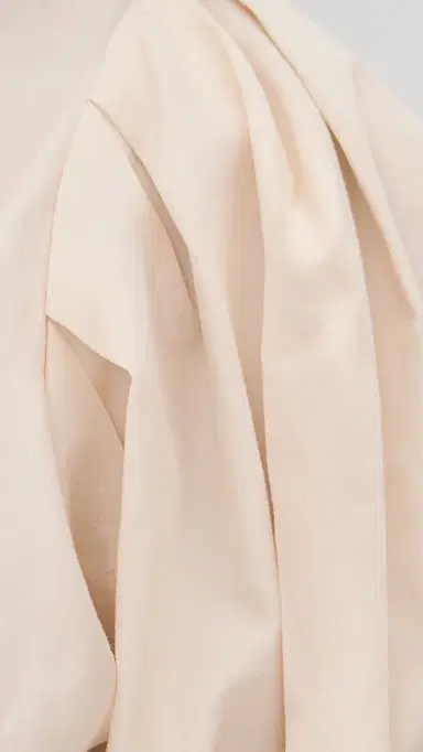 Lisa Marie Fernandez Pouf Tie Blouse Natural Poplin L | Thumbnail 6