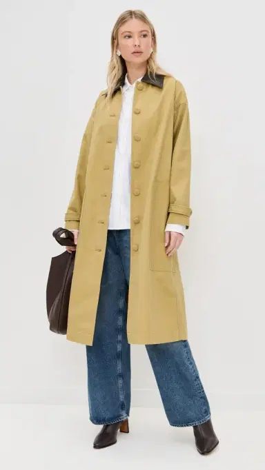 LE BOP Karla ong Oversized Utility Barn Jacket Khaki | Thumbnail 5