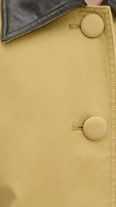 LE BOP Karla ong Oversized Utility Barn Jacket Khaki | Thumbnail 6