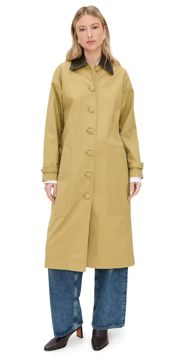 LE BOP Karla ong Oversized Utility Barn Jacket Khaki