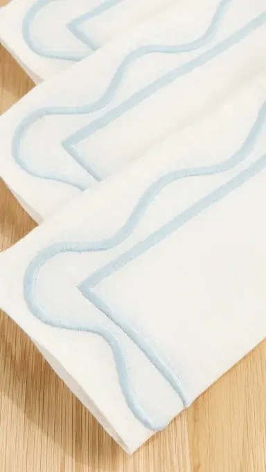 Misette Set of 4 Linen Embroidered Napkins | Thumbnail 4 Misette Set of 4 Linen Embroidered Napkins | Thumbnail 4