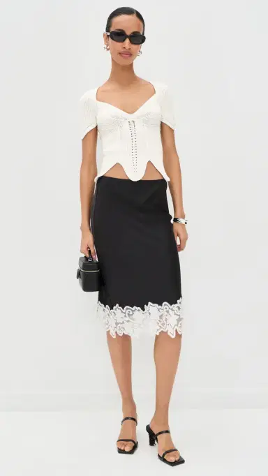 Cult Gaia Eliza Top Off White | Thumbnail 5