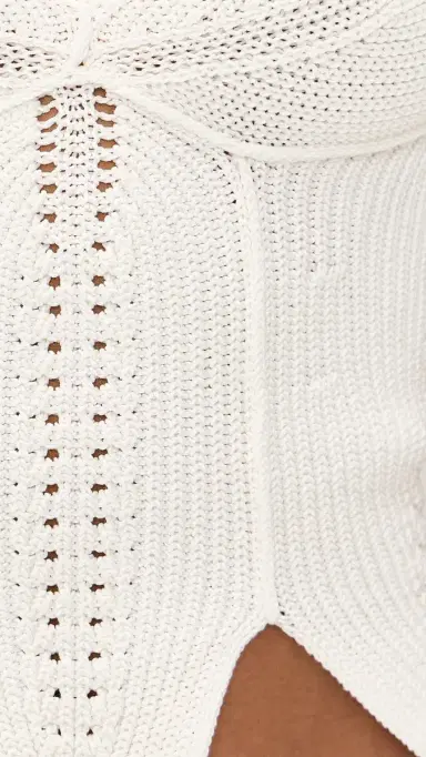 Cult Gaia Eliza Top Off White | Thumbnail 6