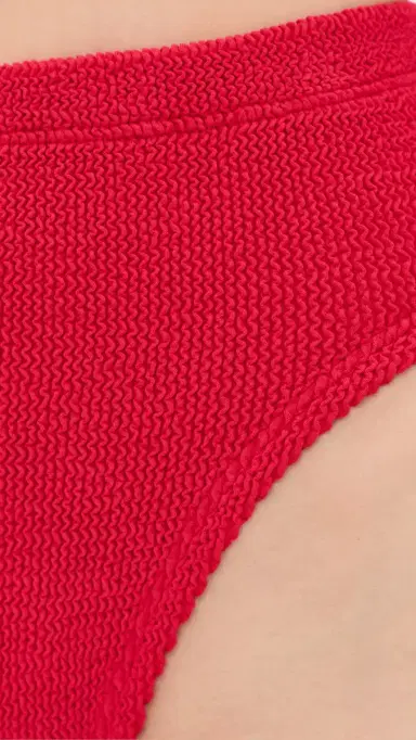 Hunza G High Waist Bikini Bottoms Red | Thumbnail 5 Hunza G High Waist Bikini Bottoms Red | Thumbnail 5