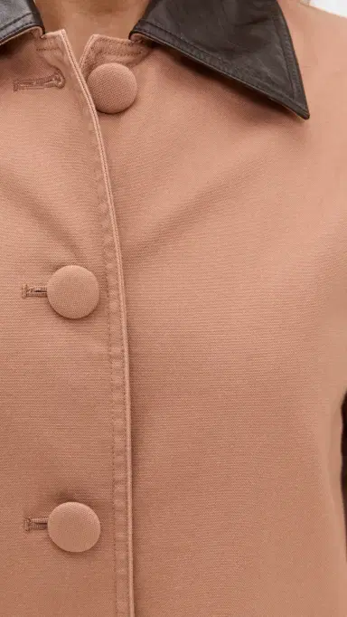 LE BOP Karla Long Oversized Utility Barn Jacket ocha | Thumbnail 6