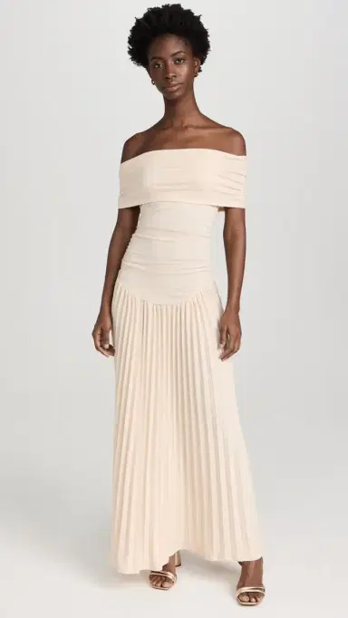 Lioness Field of Dreams Maxi Dress Oatmeal | Thumbnail 2