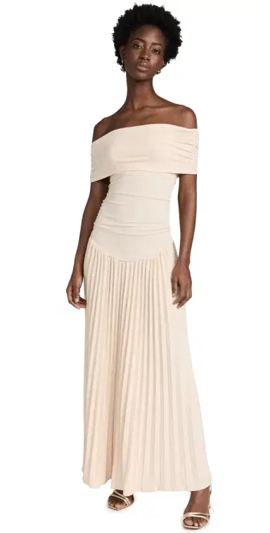 Lioness Field of Dreams Maxi Dress Oatmeal | Thumbnail 1
