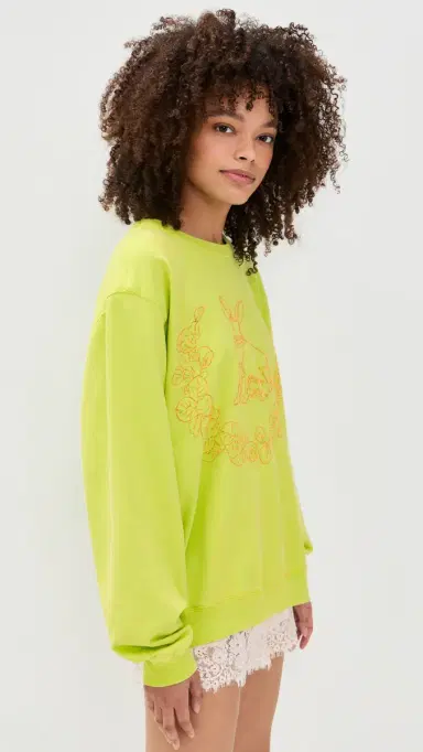 Coniglio Palm Beach Embroidered Bunny Pullover | Thumbnail 4