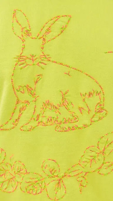 Coniglio Palm Beach Embroidered Bunny Pullover | Thumbnail 6