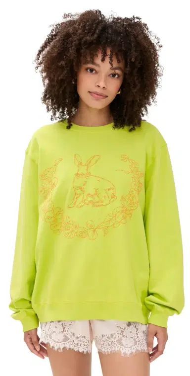 Coniglio Palm Beach Embroidered Bunny Pullover | Thumbnail 1