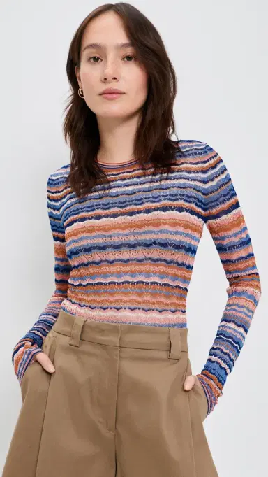Ulla Johnson Lunaire Knit Top Sunset | Thumbnail 2