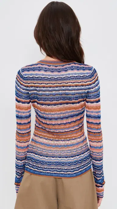 Ulla Johnson Lunaire Knit Top Sunset | Thumbnail 3
