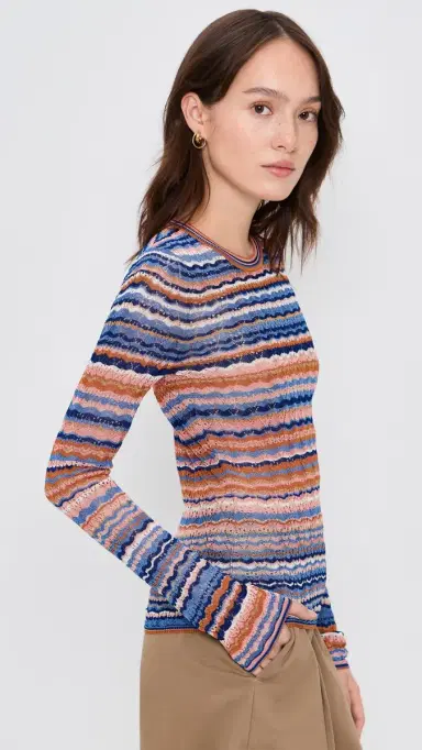Ulla Johnson Lunaire Knit Top Sunset | Thumbnail 4