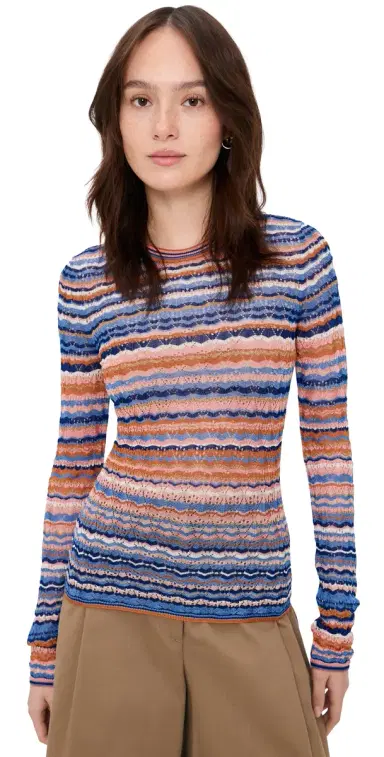 Ulla Johnson Lunaire Knit Top Sunset | Thumbnail 1