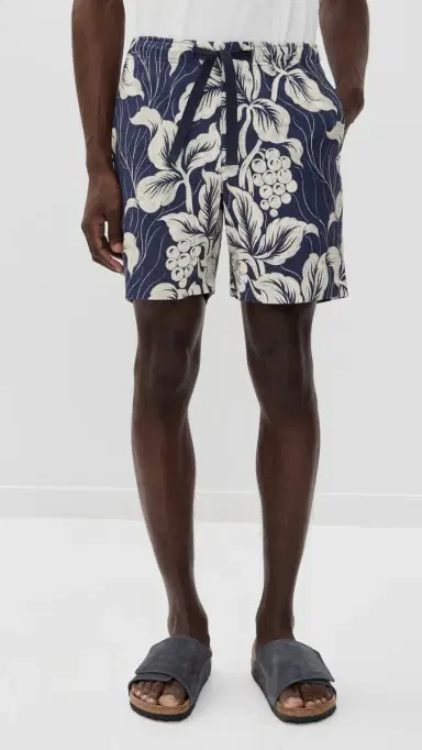 Orlebar Brown Alex Short Linen Petralis 8 Night Iris 34 | Thumbnail 2