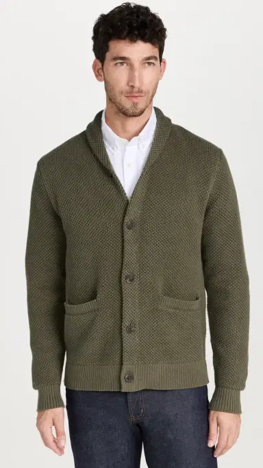 Taylor Stitch Crawford Cardigan Fatigue Olive 42 | Thumbnail 2