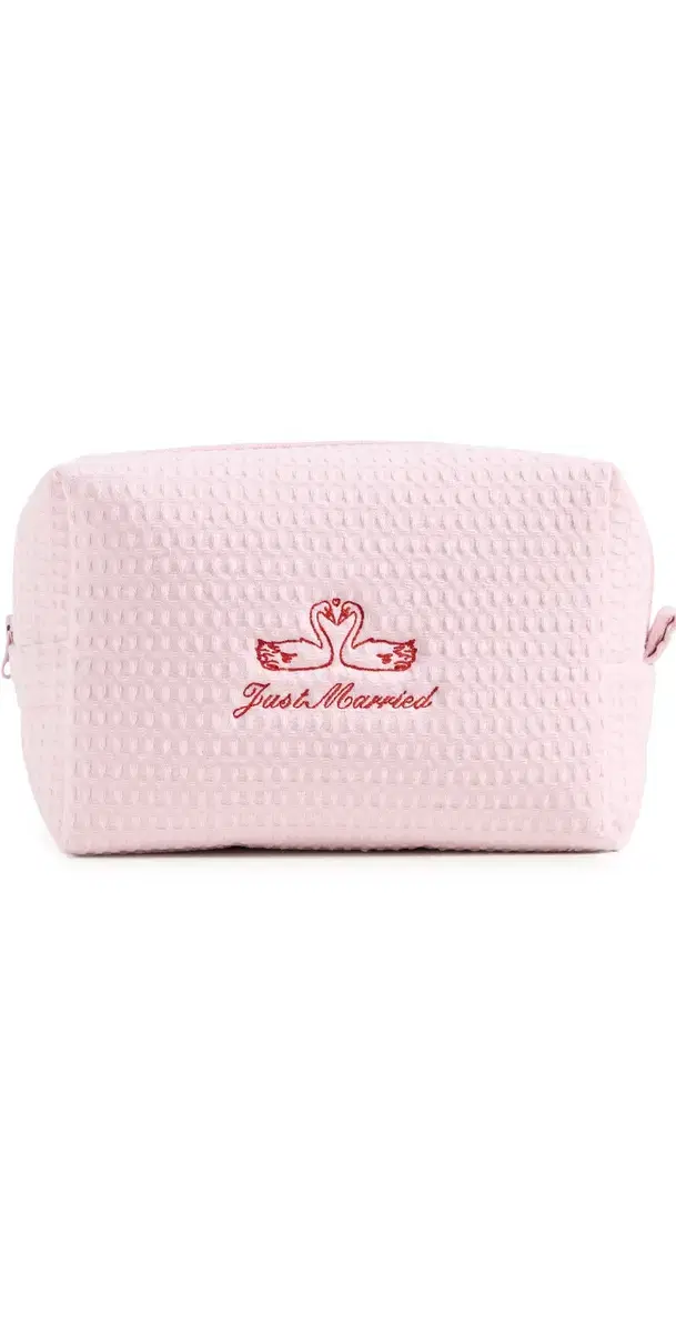 Just Married Waffle Pouch Peony One Size