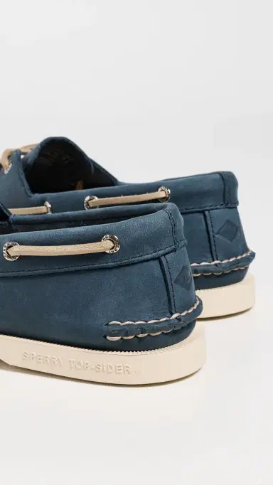 Sperry Authentic Original 2 Eye Nubuck Boat Shoes Navy 9 | Thumbnail 3