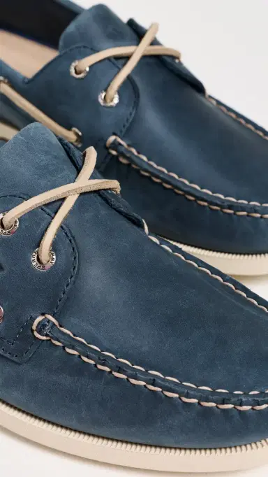 Sperry Authentic Original 2 Eye Nubuck Boat Shoes Navy 9 | Thumbnail 5