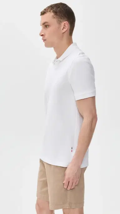 Orlebar Brown Bruno Short Sleeve Pique Polo White | Thumbnail 4