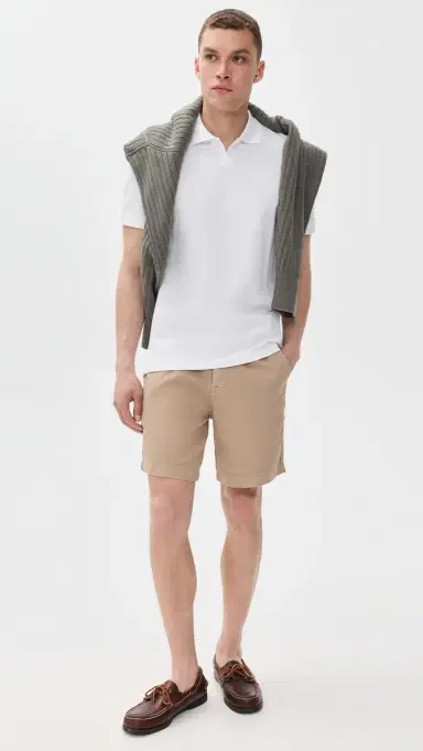 Orlebar Brown Bruno Short Sleeve Pique Polo White | Thumbnail 5