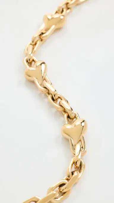 JENNY BIRD Art Heart Chain Bracelet High Polish Gold One Size | Thumbnail 4