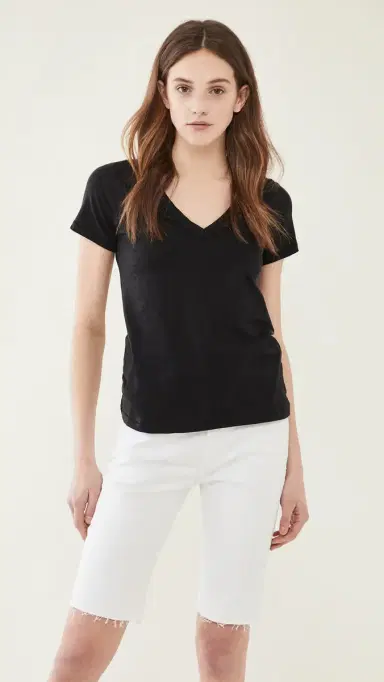 rag & bone The Vee Tee Black XS | Thumbnail 2 rag & bone The Vee Tee Black XS | Thumbnail 2