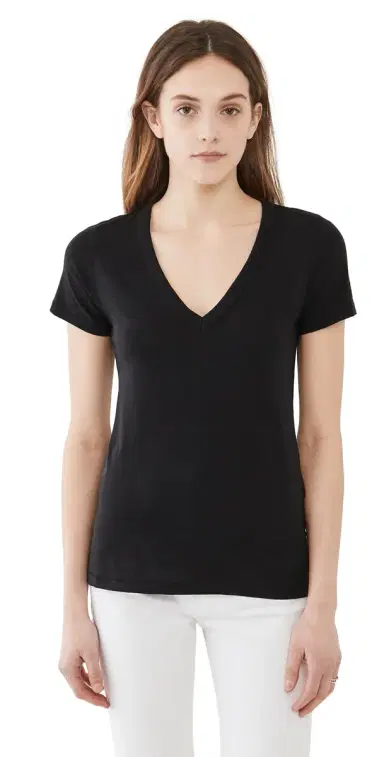 rag & bone The Vee Tee Black XS | Thumbnail 1 rag & bone The Vee Tee Black XS | Thumbnail 1