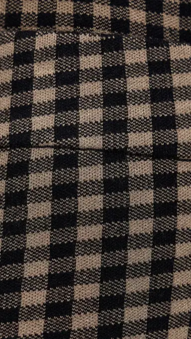 LE BOP Gingham Flare Pants Chocolate/Black | Thumbnail 6