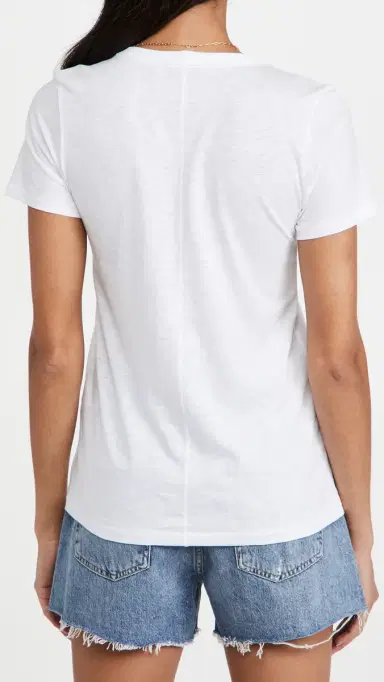rag & bone The Vee Tee Bright White S | Thumbnail 3