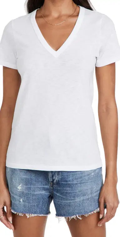 rag & bone The Vee Tee Bright White S | Thumbnail 1